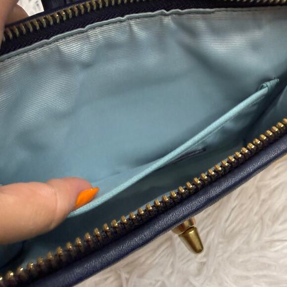 y2k COACH Parker Turnlock Straw Clutch Wallet - Picture 6 of 8